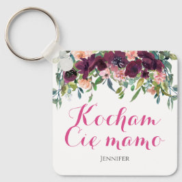 Chaveiro Kocham Cięmamo Amo-te mãe em Gift Polonês