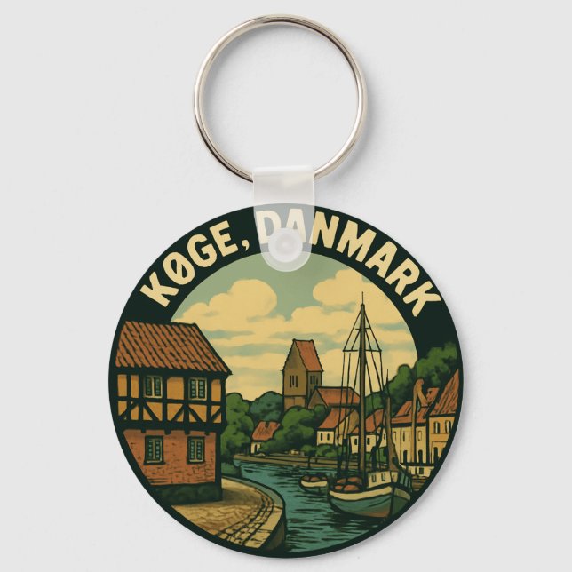 Chaveiro Køge Dinamarca Cidade Velha (Frente)