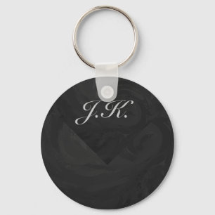 Chaveiro Kohl Black Monogram Personalized
