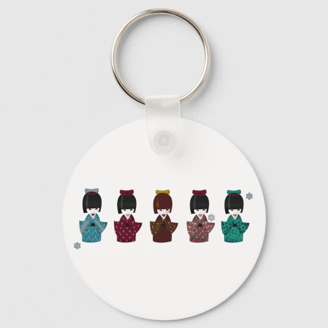 Chaveiro kokeshi (Frente)