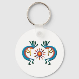 Chaveiro Kokopelli com Sun Southwest Key Chain