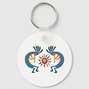 Chaveiro Kokopelli com Sun Southwest Key Chain