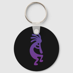 Chaveiro Kokopelli mágico roxo