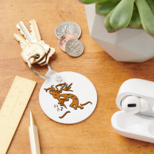 Chaveiro Kokopelli Merrymaker Musical Notes