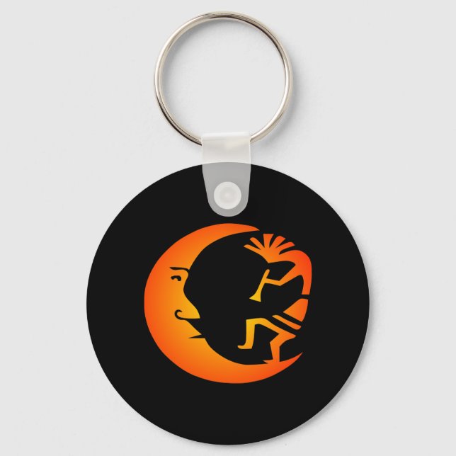 Chaveiro Kokopelli Moon-Black (Frente)