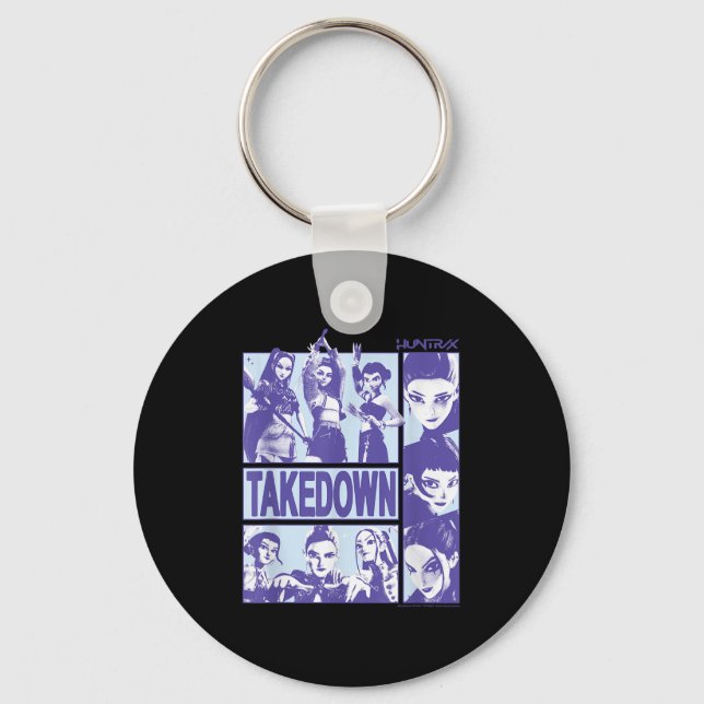 Chaveiro Kp Demon Hunters Halloween Huntrix Takedown Panel  (Frente)