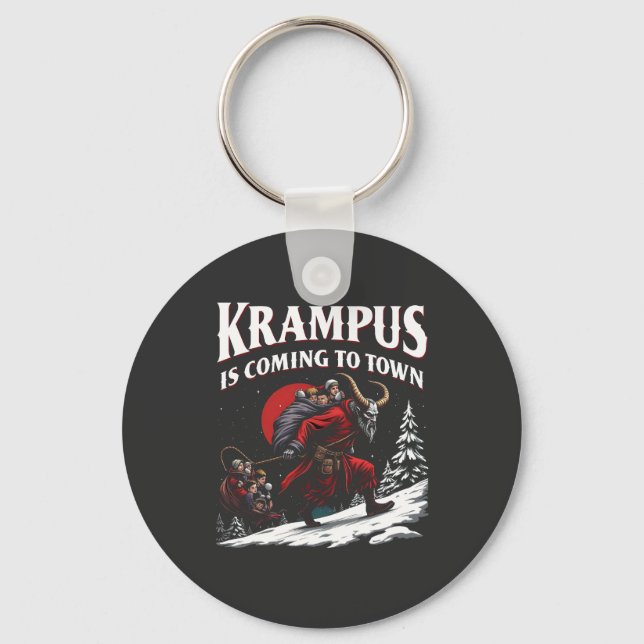 Chaveiro Krampus está vindo para a cidade de Krampus Natal (Frente)