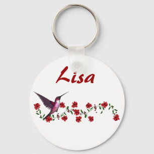 Chaveiro KRW Custom Name Hummingbird Keychain