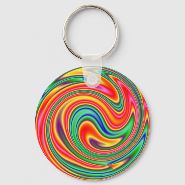 Chaveiro KRW Rainbow Swirl (Frente)