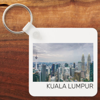 Chaveiro Kuala Lumpur Malásia Skyline Vintage Souvenir