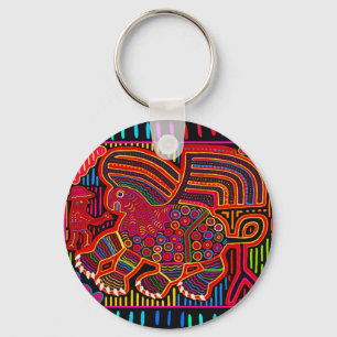 Chaveiro Kuna - Dragão Mola Amigável da Índia