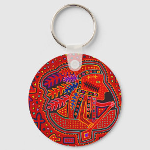 Chaveiro Kuna Indian Man in Canoe