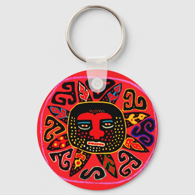 Chaveiro Kuna Tribal Del Sol (Frente)