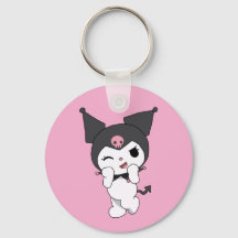 Kuromi Double-Sided Aluminium Keychain