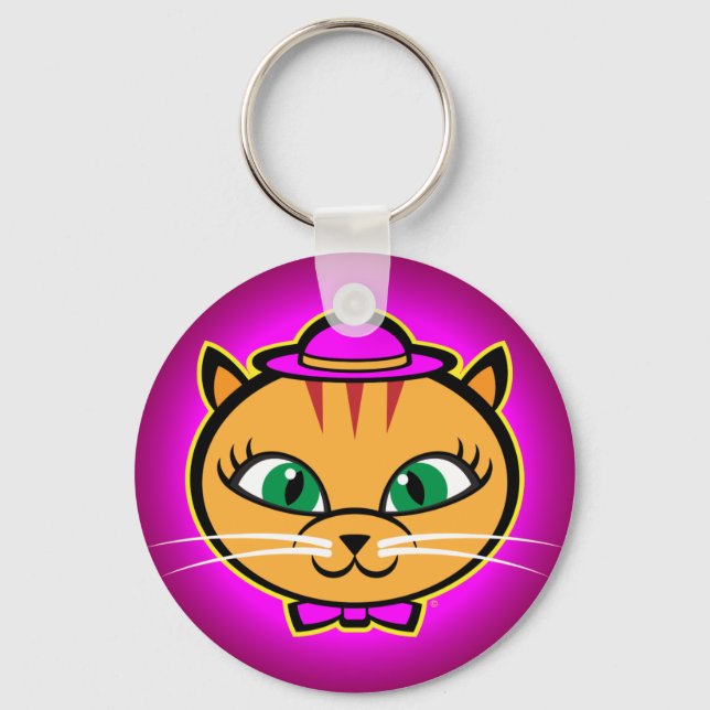 Chaveiro Kutey Kat, Button Keychain (Frente)