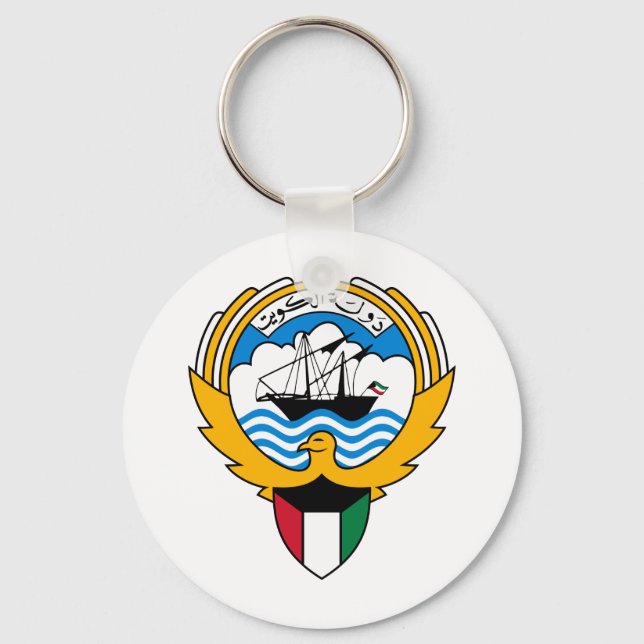Chaveiro Kuwait Casaco De Armas (Frente)