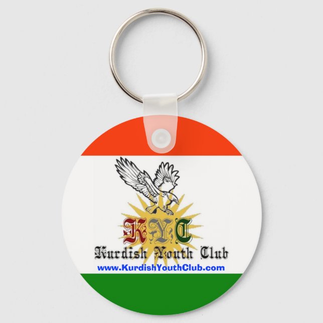 Chaveiro kycflag Key chain, www.KurdishYouthClub.com (Frente)
