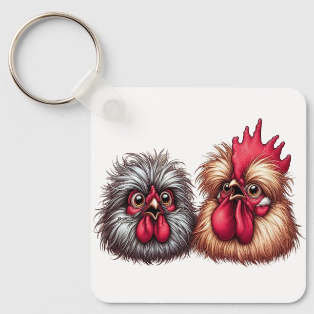 Chaveiro "Kyle & Katie Silkie" Duo  Aluminum Keychain (Frente)