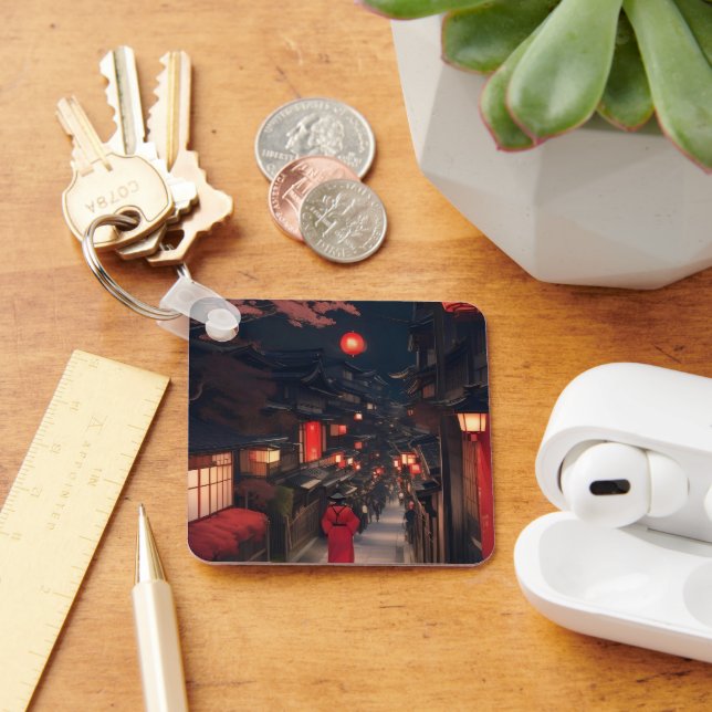 Chaveiro Kyoto Night Lantern Walk Keychain (Mesa)