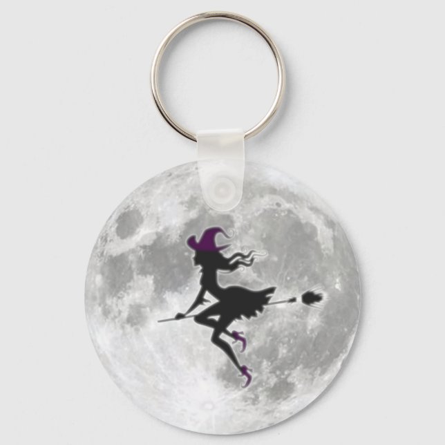 Chaveiro La belle sorcière devant la lune (Frente)