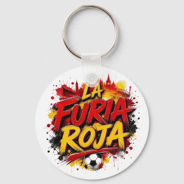 Chaveiro La Furia Roja - apelido da seleção espanhola (Frente)