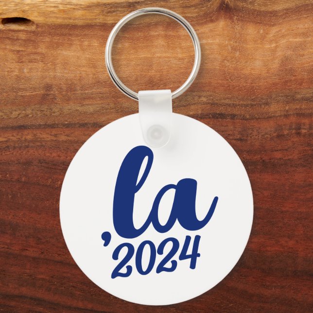 Chaveiro ,la Kamala comma pronuncia 2024 texto azul (Frente)