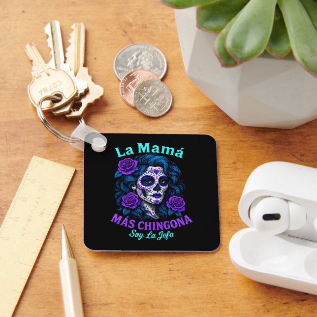 Chaveiro La Mamá Más Chingona Engraçada Mãe Espanhola (Mesa)