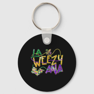 Chaveiro La Weezy Ana Mardi Gras Louisiana Fat Terça-feira