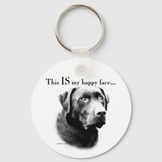 Chaveiro Lab Face Feliz (Frente)