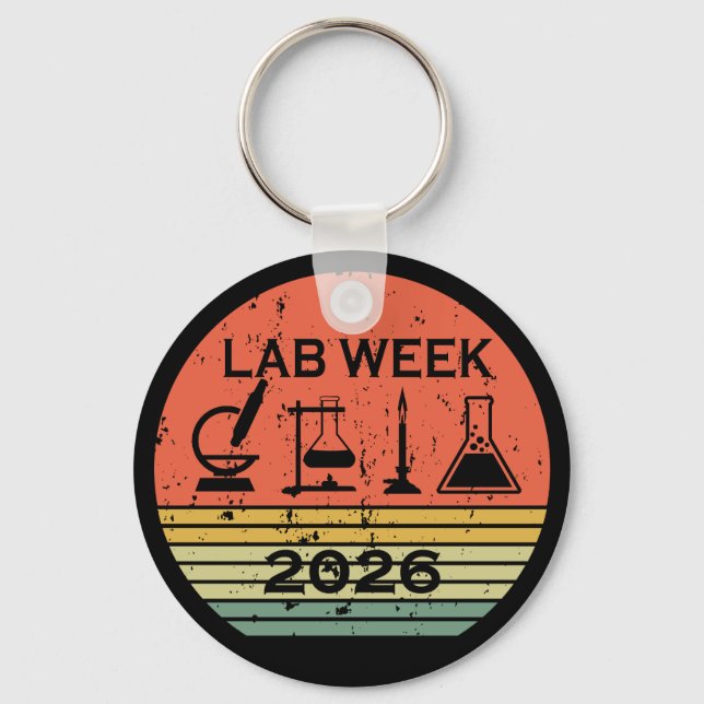 Chaveiro Lab Week 2026 Medical Laboratory Professionals (Frente)