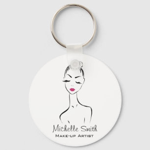 Chaveiro Lábios cor-de-rosa adoráveis compõem a marca do ar