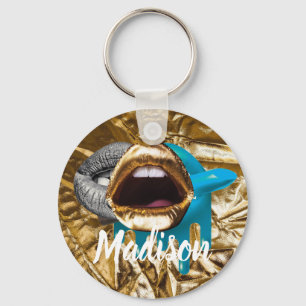 Chaveiro Lábios Makeup Beauty Girls Gift Personalizadas Pe