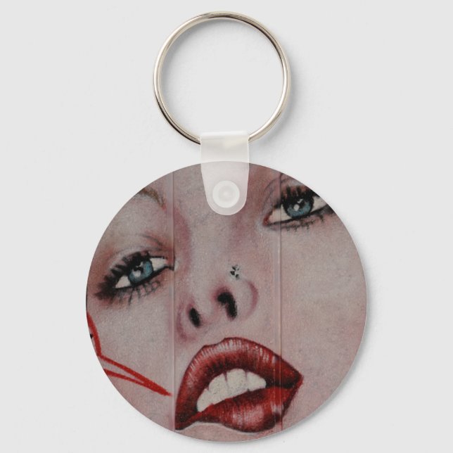 Chaveiro Lábios vermelhos (Frente)