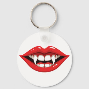 Chaveiro Lábios vermelhos de vampiro