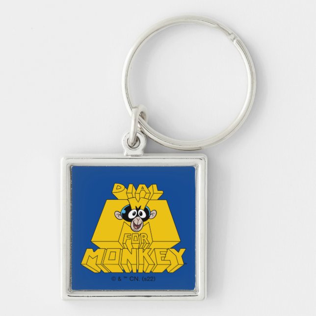 Chaveiro Laboratório de Dexter - Disque M para macaco (Frente)