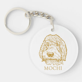 Chaveiro Labradoodle Dog Personalizado