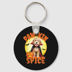 Chaveiro Labradoodle Engraçado Abóbora Dia das Bruxas Amant