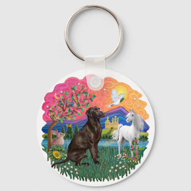 Chaveiro Labrador (chocolate) (Frente)