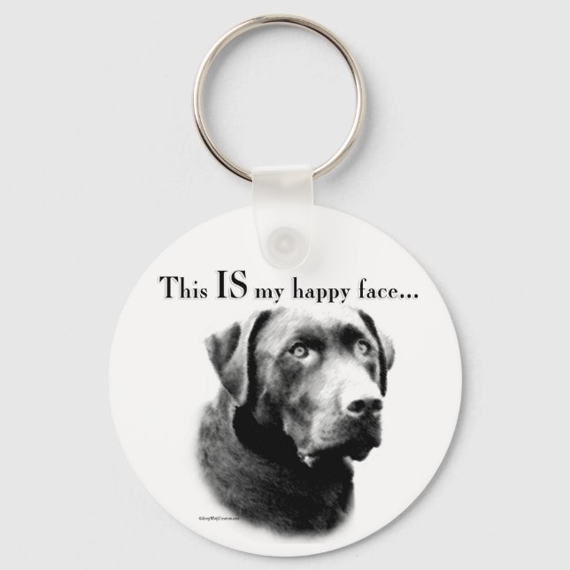 Chaveiro Labrador Happy Face (Frente)