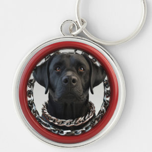 Chaveiro Labrador preto engraçado