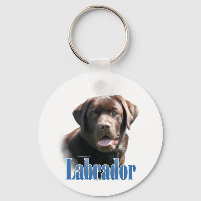 Chaveiro Labrador Retriever (chocolate) (Frente)