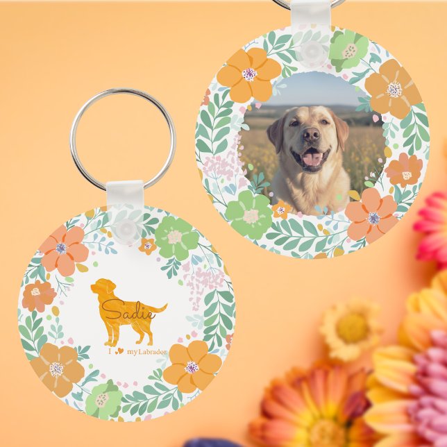 Chaveiro Labrador Retriever com Foto Personalizada em Laran (Criador carregado)
