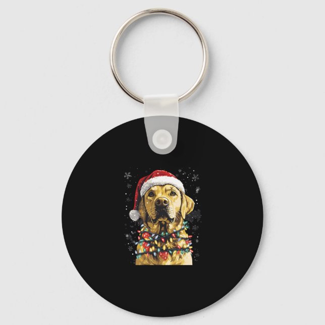 Chaveiro Labrador Retriever Dogs Tree Christmas Sweater Xma (Frente)
