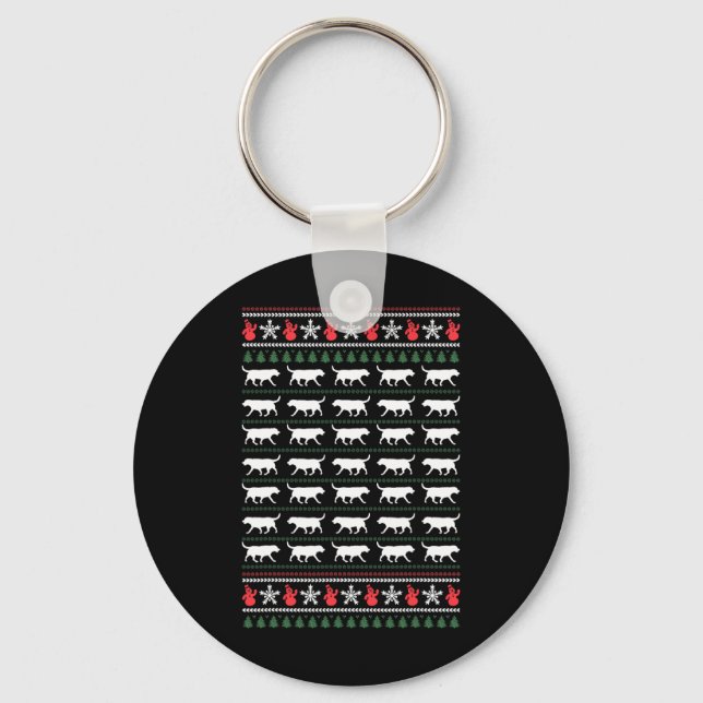 Chaveiro Labrador Retriever Feliz Natal Doador Feio (Frente)