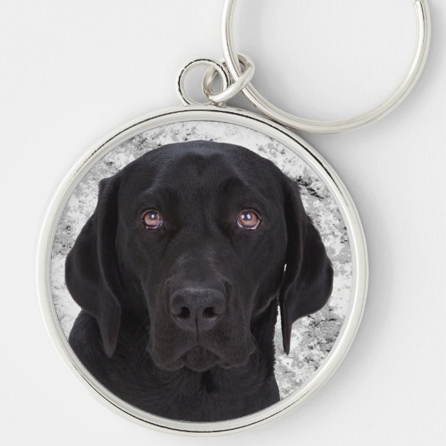 Chaveiro Labrador retriever preto (Frente)