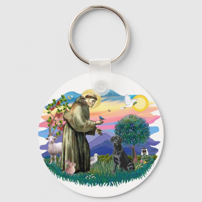 Chaveiro Labrador Retriever (preto) (Frente)