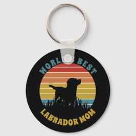 Chaveiro Labrador Retro Sunset Personalizado
