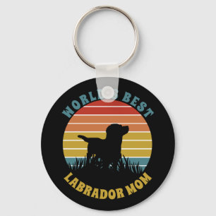 Chaveiro Labrador Retro Sunset Personalizado