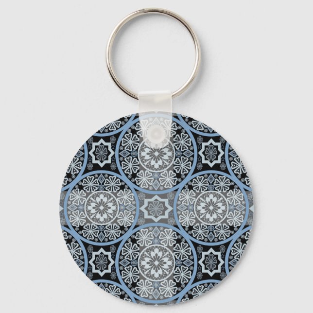 Chaveiro Lace romântico: Abstrato brilhante. (Frente)