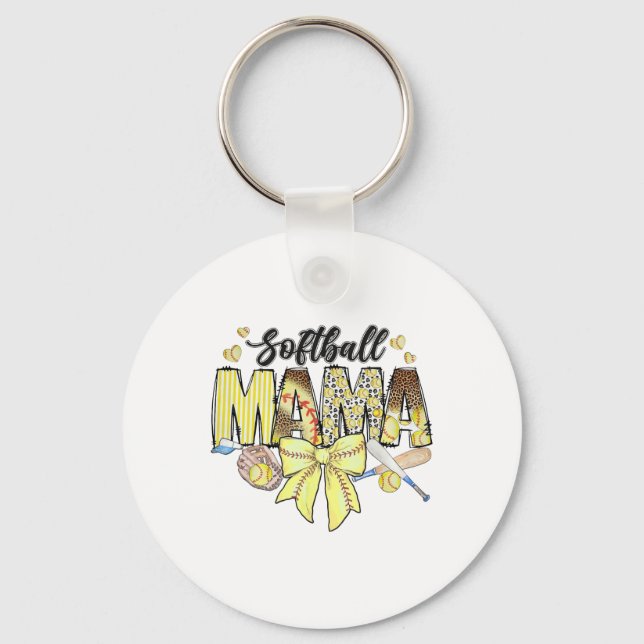 Chaveiro Laço Coquete Softll Dia das Mães Softll Mamãe (Frente)